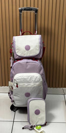 Kit Escolar Premium com MOCHILA DE CARRINHO GIRO 360 grau – 3 Peças